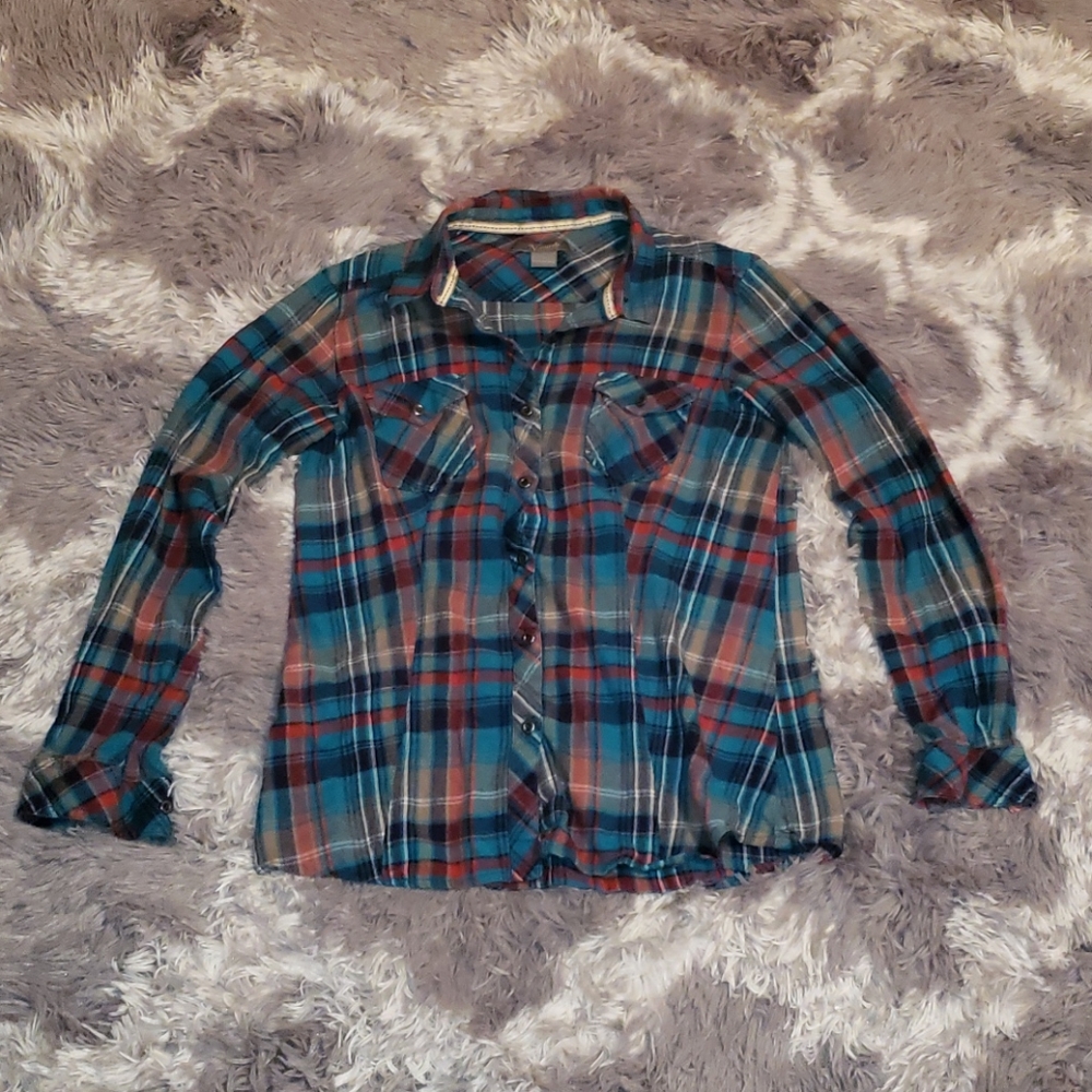 Plaid Button Down Long Sleeve